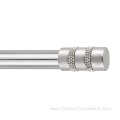 Cylinder adjustable curtain rod